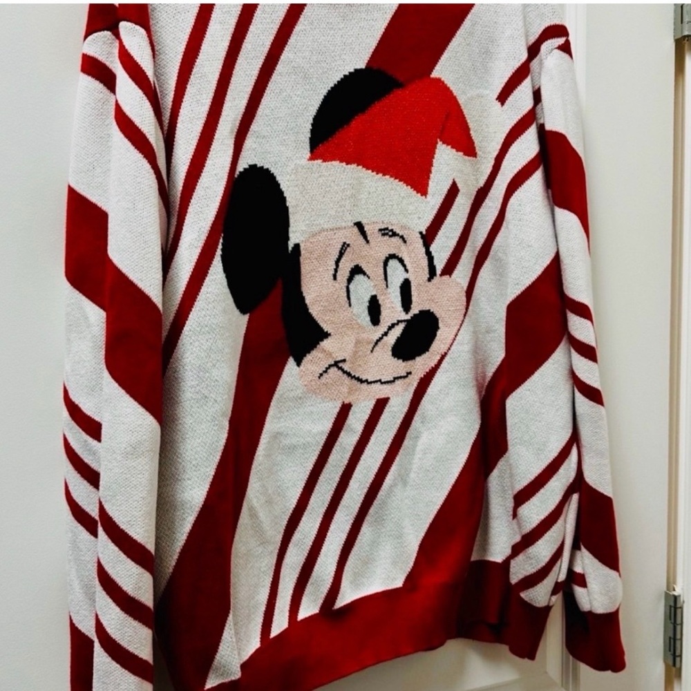 Disney Red and White Knit Sweater